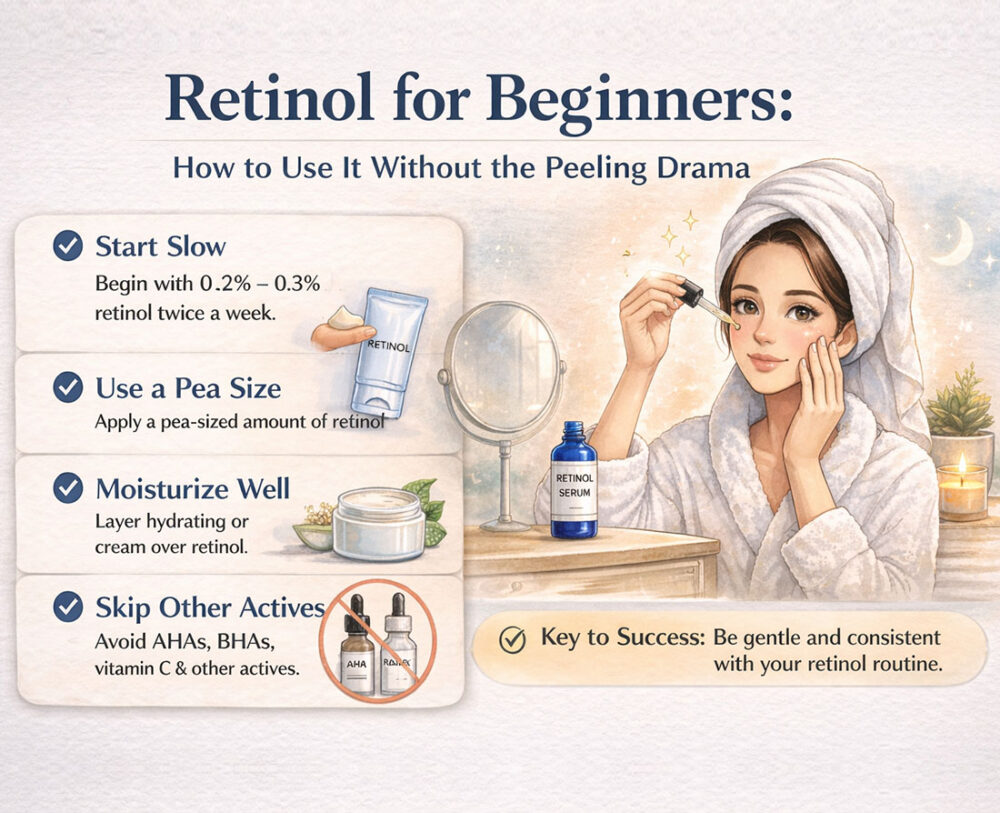 Retinol for Beginners: How to Use It Without the Peeling Drama