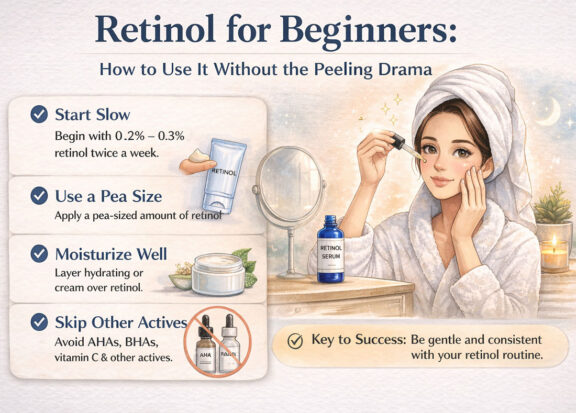 Retinol for Beginners: How to Use It Without the Peeling Drama